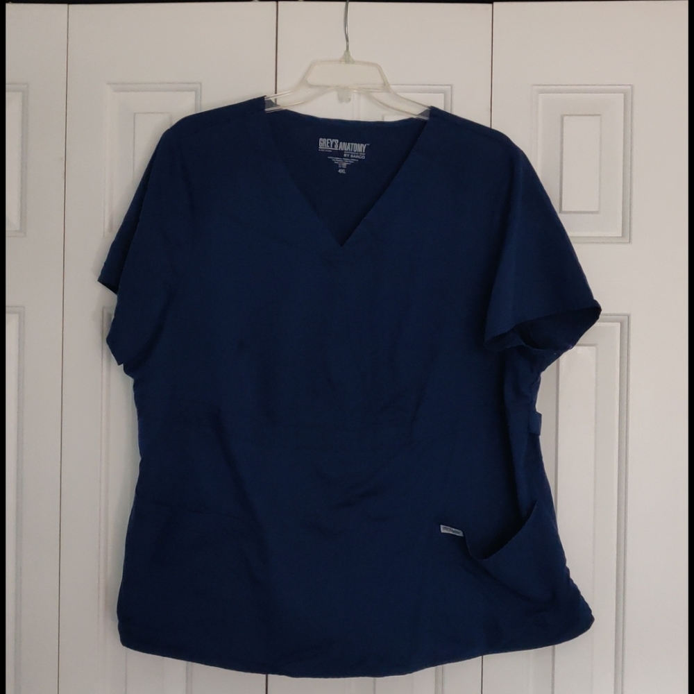 Grey's Anatomy navy scrub top